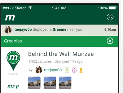 Munzee List View ios iphone list view ui uiux ux