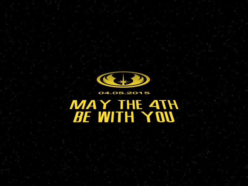 May the 4th be with you after effects animation jedi order may the 4th opening star wars