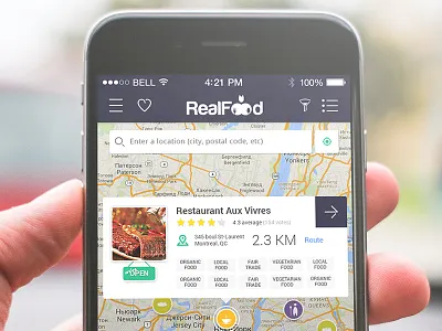 IOS app flat food ios app location map search ui ux