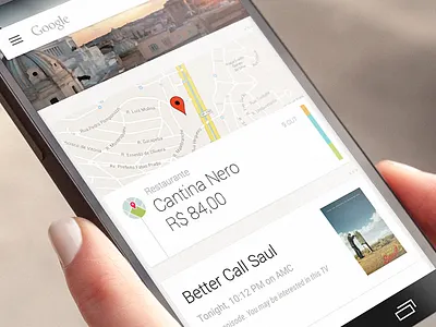 Google Now Card - Concept android app bank credit card finance fintech google google now mobile now nubank