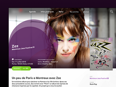 Event page 2 band event layout music poster purple responsive shop ticket ui ux website
