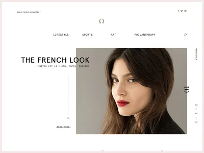 Ω Watch Blog Design blog clean editorial motion typography ui ux