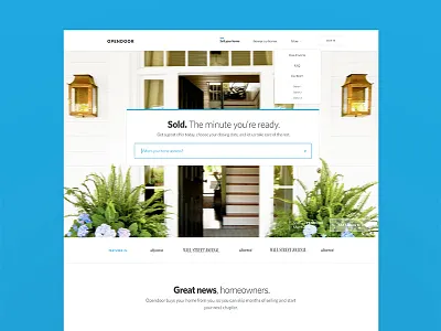 Landing page idea #N benefits design homepage how to landing page proxima real estate timeline user experience visual design