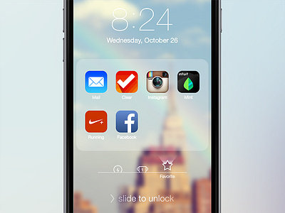 Lock Screen App Launcher app concept design interface ios launcher lock screen ui ux