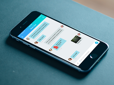 Working on iOS Messenger app design concept android animation art flat clean simple interface ios messenger mobile ios iphone sketch ui ux