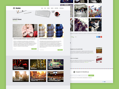 Monitor Blog Redesign blog monitor news redesign responsive sidebar trending