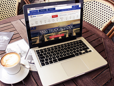 BAS Trucks flat design re design uxui web design webdesign