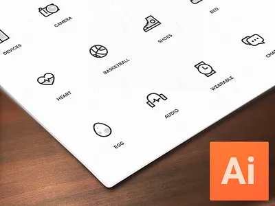 Random Stuff Free Iconset ai free freebie icons iconset illustrator line psd