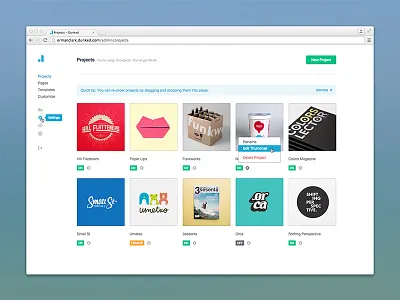 Dunked Admin Redesign admin dunked minimal simple