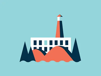 SF Landmarks alcatraz chinatown coit tower ferry building illustration san francisco sf trolley