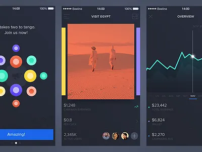 Social app analytics app application brands cards graph influencers ios iphone marketing network social