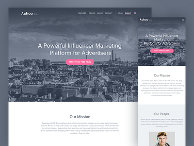 Achoo - About Us about us balkan brothers flat responsive ui ux ux design web design