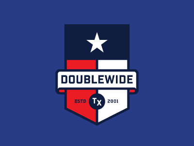 Doublewide 2015 banner crest logo patch texas