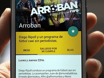 FWTV AndroidApp - Material Design android fwtv material ui ux