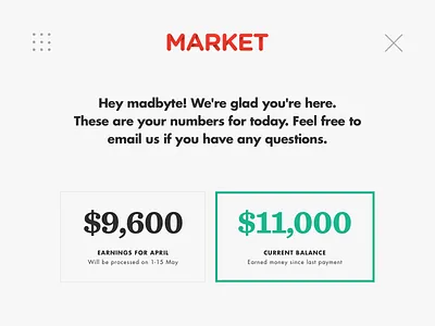 Market: Seller Office + Freebie account balance earnings free freebie market office seller sketch