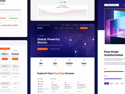 G-Core - Website redesign cloud cloud service design landing page saas saas design saas landing page saas website ui web design website