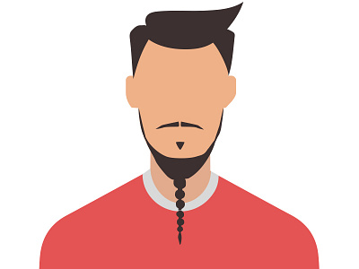 Less is More flat graphic illustration logo minimal sketch