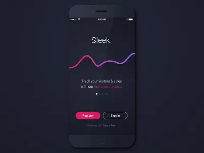 Walkthrough Screen app clean graph modern onboarding register sign in sleek ui ui kit ux walkthrough