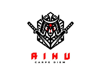 Ainu ainu dusan klepic japan logo samurai spirit sword talisman warrior wolf