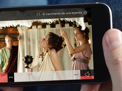 Red Novelas - Video Player app design free freebie hulu mobile netflix psd tv