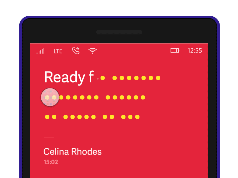 Screenshot-proof messages by Sam Mularczyk on Dribbble