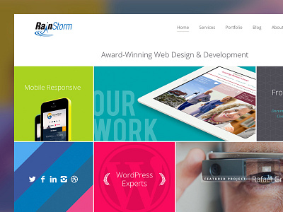 New Company Homepage agency mobile photoshop portfolio web web design
