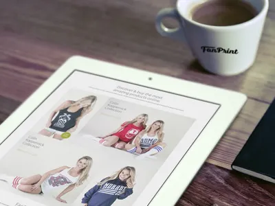 FanPrint e-commerce platform e commerce online store responsive ui ux web shop