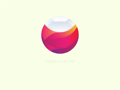 I woke up like this background beyonce circle desktop gradient illustration morning sunrise wallpaper