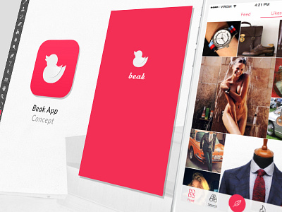 Beak App instagram ios iphone ui ux