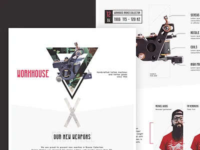 Workhouse landing machine product service tattoo workhouse