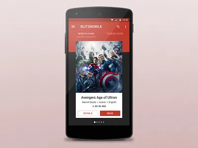 WIP Blitzmegaplex avengers cinema clean flat google lollipop material design movie theater