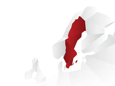 Map of Sweden finished map sweden