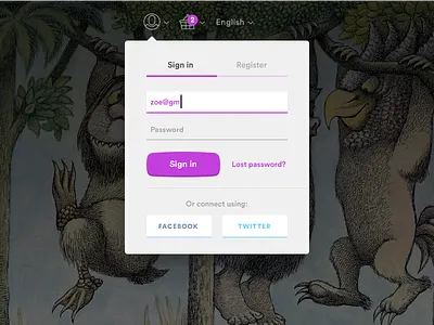 A Song of Sing-in and Register form register sign in web