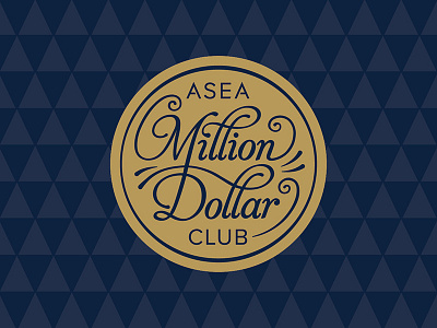 Million Dollar Club Final Logo lettering logo script typography