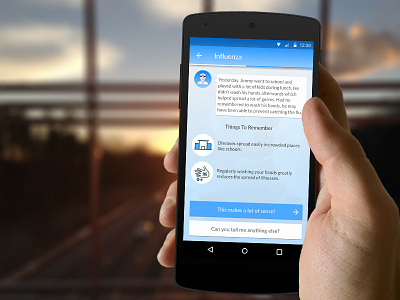 Medical Lessons Material Design Concept android courses education lessons material design medical science