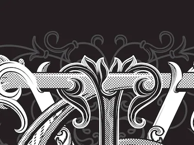 VIT Monogram custom lettering monogram vector vintage