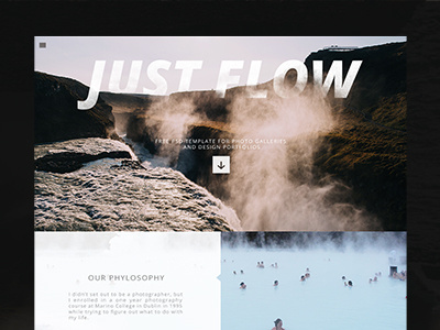 Free PSD template for photo galleries and portfolios free free psd free web preepsd psd psddd webdesign