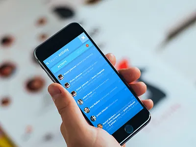 Gradients activity chat clean ios iphone 6 messages mobile notifications social media spayce ui ux