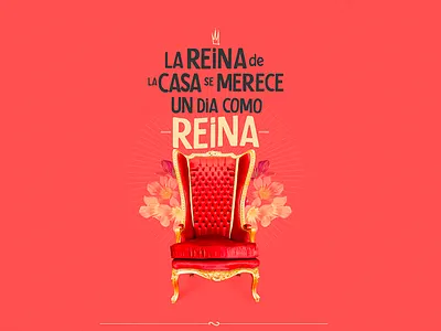 La reina de la casa lettering