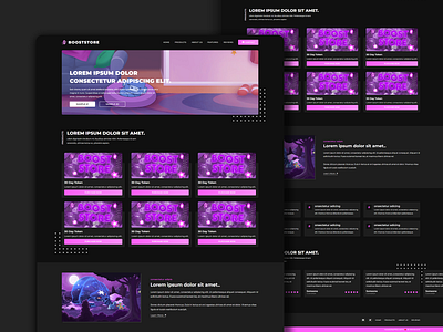 BoostStore - Discord Account Boosting account website branding design discord website ecommerce graphic design hosting illustration logo nft store ui ux vector website