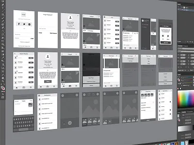 Wireframe interaction design iphone app ui design wireframe