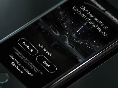 Login screen app black email facebook ios8 iphone login sign in ui ux