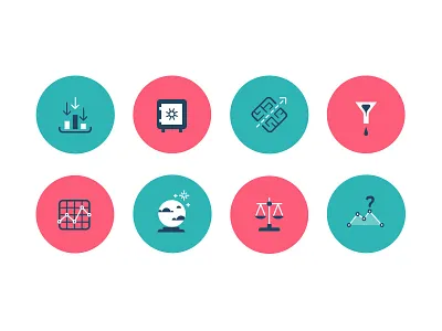 Korrall Icons chart graph icons korrall maze scales vault