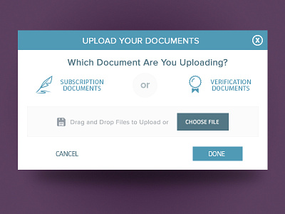 What Do You Choose? application dashboard flat design flat ui investor investor relations popup upload upload screen web application