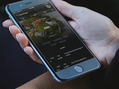 Restaurant Reservation App Concept app concept dark dining funsize ios iphone reservations restaurant ui