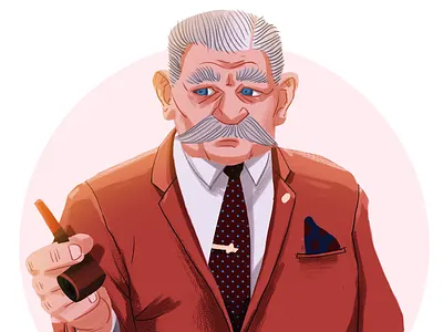 HONY Portrait #1 character digital gouache illustration portrait