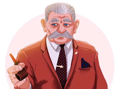 HONY Portrait #1 character digital gouache illustration portrait