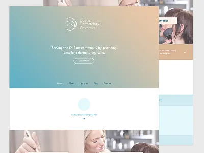 Dubois Dermatology Web Design branding graphic design ui web web design website