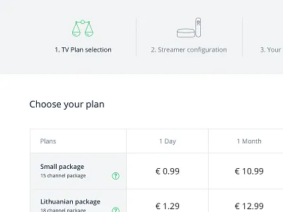 Checkout, plan selection checkout clean ecommerce order payment plans price shop ui user interface ux web