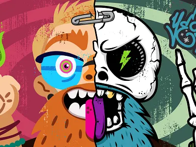 Adobe Creative Jam Collab adobe adobe cc alan defibaugh all the pretty colors creativejam illustration nathan walker photoshop pop geometry texture vector